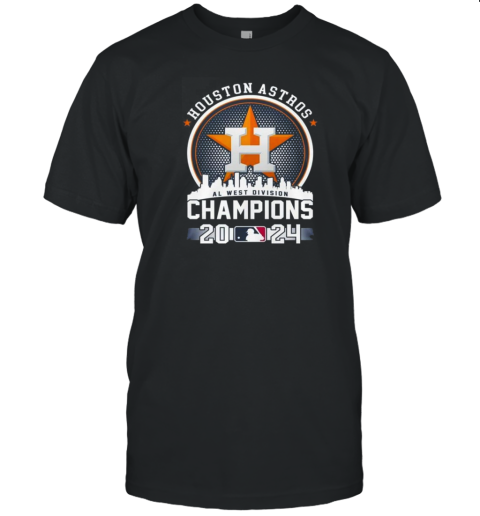 Houston Astros Skyline AL West Champs 2024 T- Classic Men's T-shirt