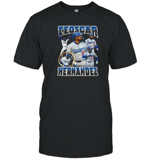 L Los Angeles Dodgers Mr Seeds Teoscar Hernandez 2024 T-Shirt