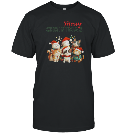 Merry Christmas From Cats T- Classic Men's T-shirt