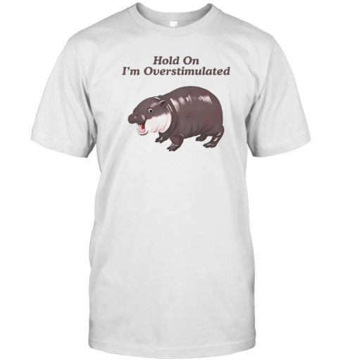 Moo Deng Hold On Partner Im Overstimulated T- Classic Men's T-shirt