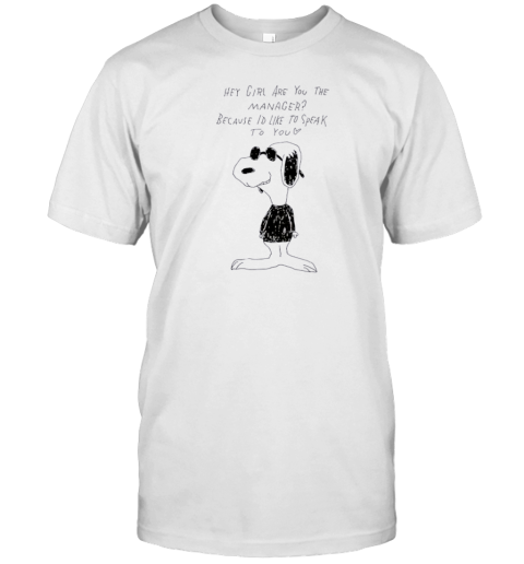 Snoopy Are You The Manager T-Shirt