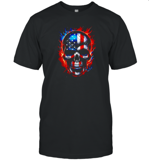 American Flag Skull T-Shirt