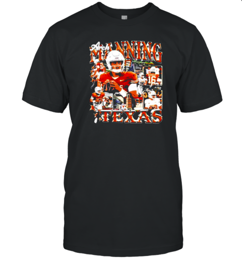 Arch Manning Texas Longhorns Football Graphic Poster T-Shirt