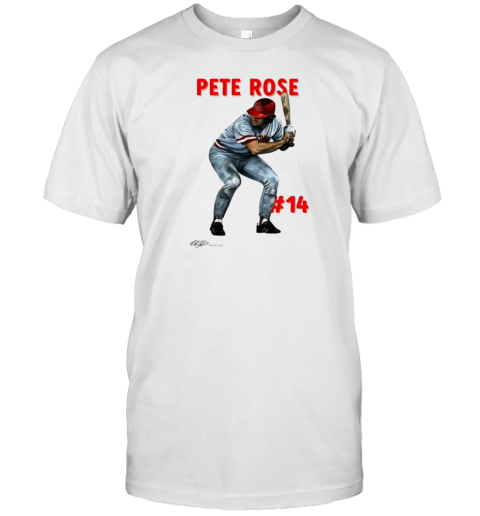 Cincinnati Baseball Pete Rose 14 Baseball Retro T-Shirt