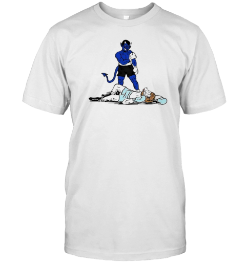 D Knockout Devil Vs Goat Cartoon T-Shirt