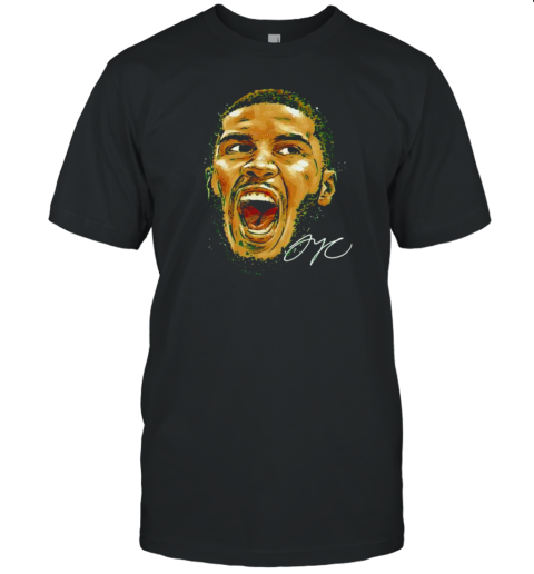 Face Jayson Tatum Scream Basketball Signature T-Shirt