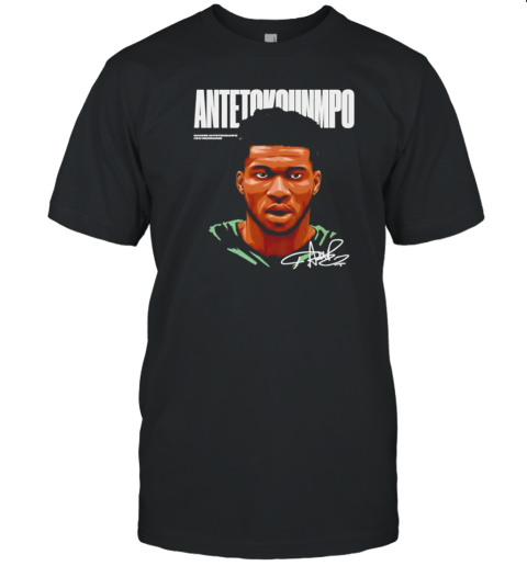 Giannis Antetokounmpo Game Face Basketball Design Signature T-Shirt