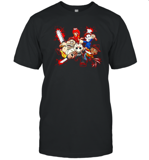 Super Maniac World Cartoon Halloween Movies T-Shirt