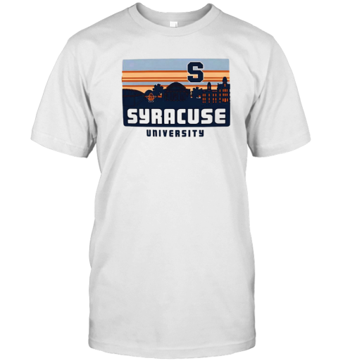 University Of Syracuse Orange Campus Skyline Retro T-Shirt