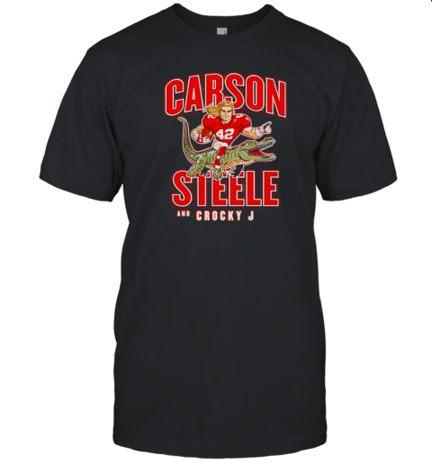 Carson Steele Kansas City Crocky Football Design Cartoon T-Shirt