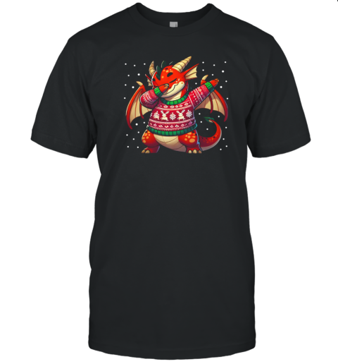 Christmas Dragon Lover Funny Dragon Ugly Christmas T-Shirt