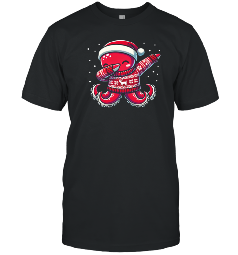 Christmas Octopus Lover Funny Octopus Ugly Christmas T-Shirt