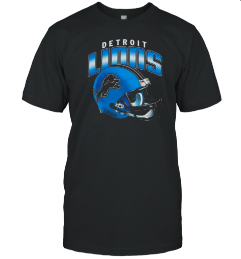 Detroit Lions Gradient Helmet T-Shirt