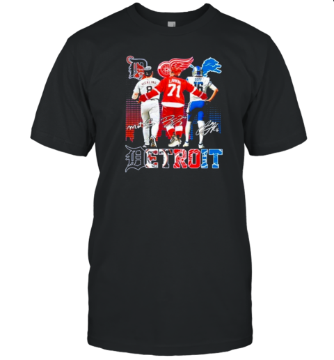 Detroit Tigers Detroit Red Wings Detroit Lions Signature T-Shirt