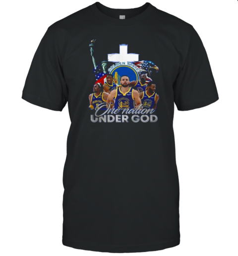 Golden State Warriors One Nation Under God NBA 2024 T-Shirt