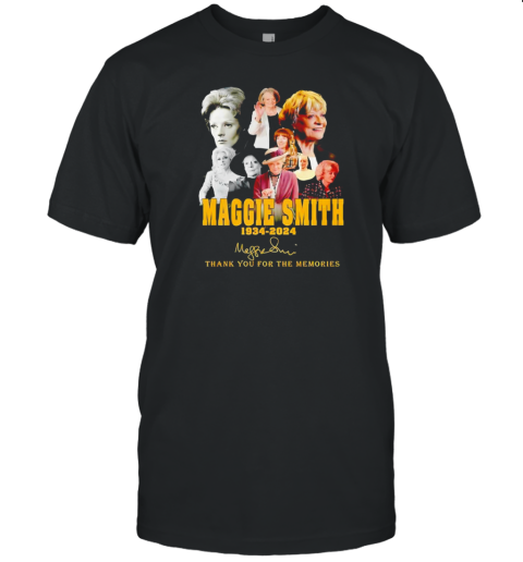 Maggie Smith 1934 2024 thank you for the memories signature T-Shirt