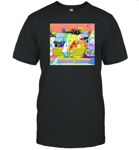 PWC Spongebob cartoon graphic T-Shirt