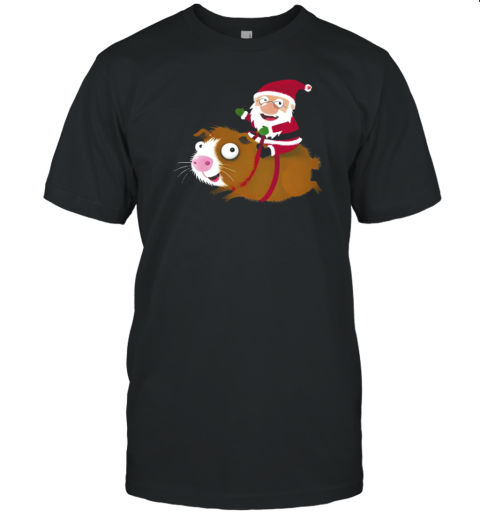 Santa On Guinea Pig Funny Christmas Essential T-Shirt