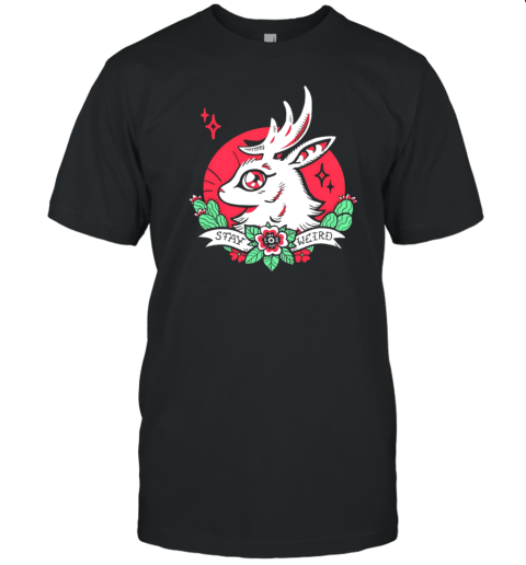 Stay weird jackalope tattoo T-Shirt