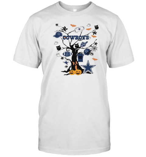 Tree Halloween Dallas Cowboys NFL Team 2024 T-Shirt