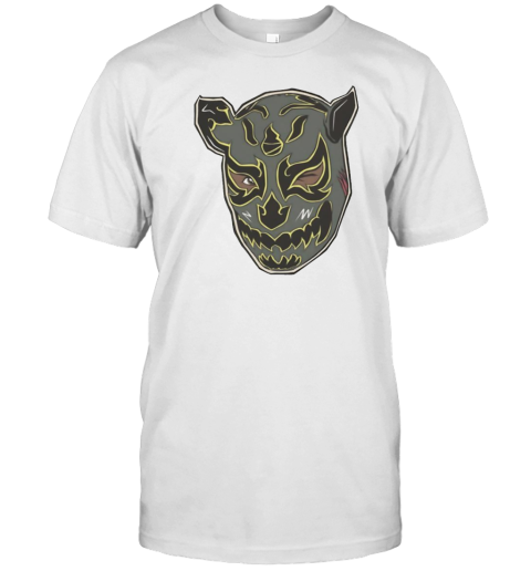 Luchador Black Mask Grey T-Shirt