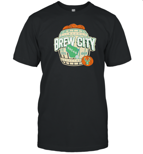 Milwaukee Bucks Brew City Estd 1968 T-Shirt