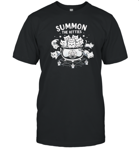 Summon The Kitties A Cauldron Of Cats T-Shirt