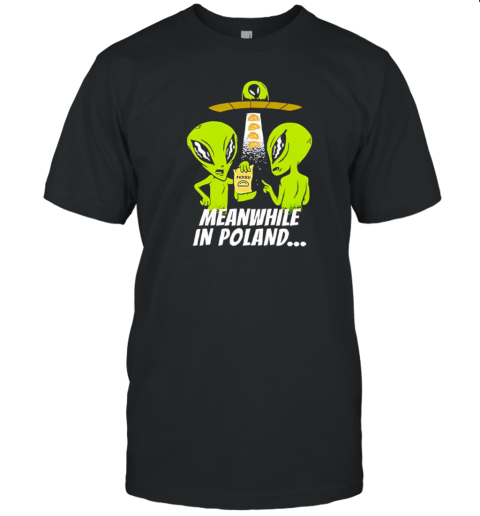 Alien Abduction Pierogi Polish Meanwhile In Poland T-Shirt