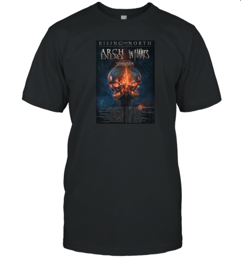 Arch Enemy Rising From The North 2024 Tour With In Flames And Soil Work Dates And Places List Wall T-Shirt