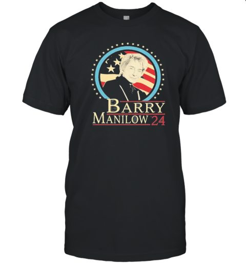 Barry Manilow Fans Gift Graphics American Flag T-Shirt