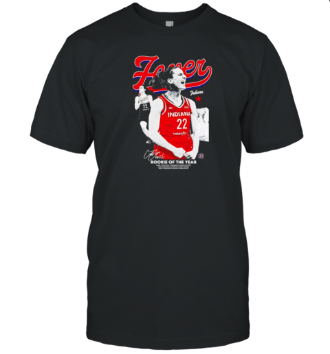 Caitlin Clark Indiana Fever Rookie Of The Year Signature T-Shirt