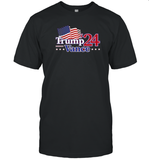 Donald Trump And J.D Vance 2024 Us Flag T-Shirt