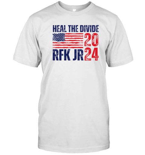 Heal The Divide RFK Jr 24 USA Flag T-Shirt