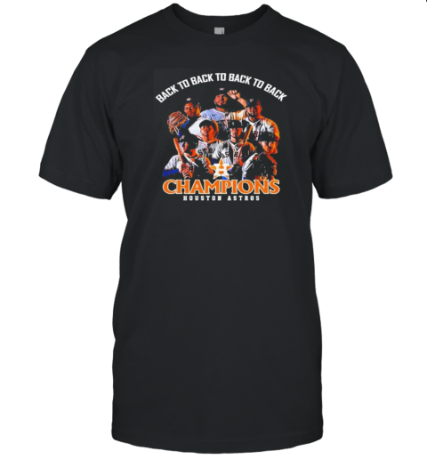 Houston Astros 2024 AL West Division Champions Back 4 Back T-Shirt