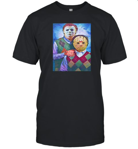 Michael Myers And Jason Voorhees Step Brothers Halloween Vintage T-Shirt