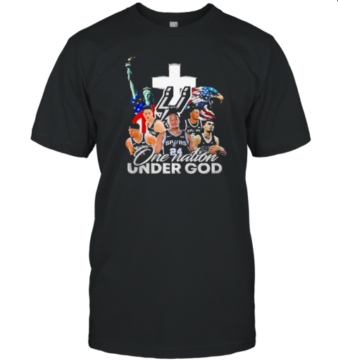 NBA San Antonio Spurs One Nation Under God Vintage 2024 T-Shirt