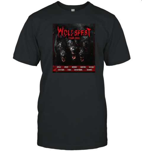 Wolfsfest From Hell 5 October 2024 At Thuringia Germany Tour T-Shirt