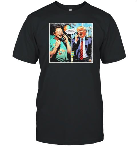 Funny Trump And Elon Musk Political Satire T-Shirt