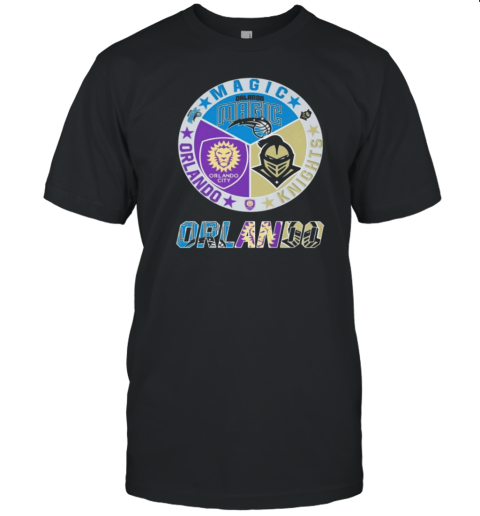 Orlando Magic UCF Knights City Logo 2024 T-Shirt