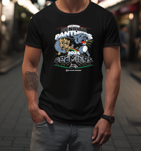 4 In a Row Penrith Panthers 2024 Premiers NRL Telstra Premiership T-Shirt