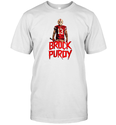 Brock Purdy Jason Mask 49Ers Friday The 13Th Graphic T-Shirt