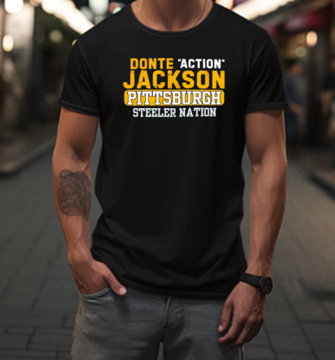 Donte Jackson Pittsburgh Steelers Steeler Nation T-Shirt