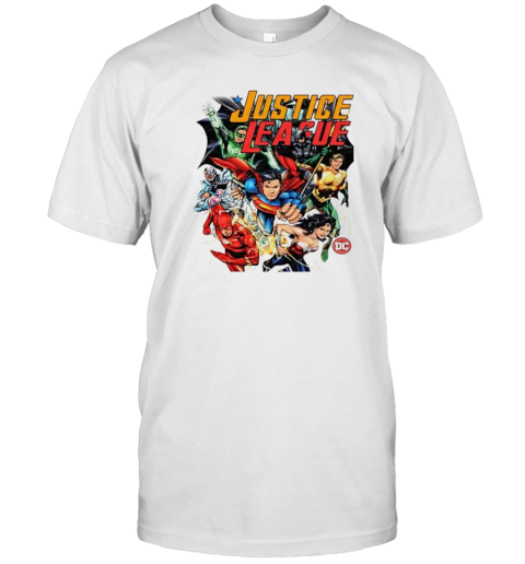 Justice League DC Cartoon Design T-Shirt