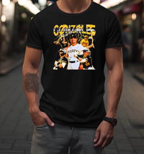 Nick Gonzales Pittsburgh Baseball Vintage 90S Bootleg T-Shirt