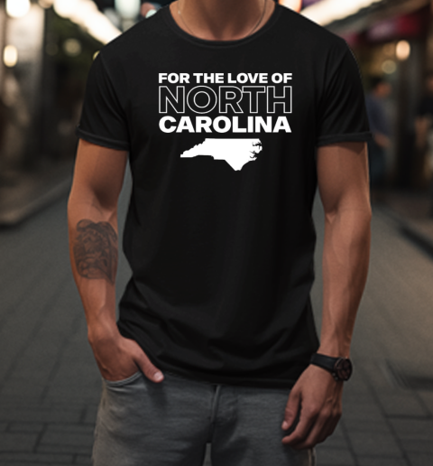 North Carolina Courage For The Love Of North Carolina Map T-Shirt