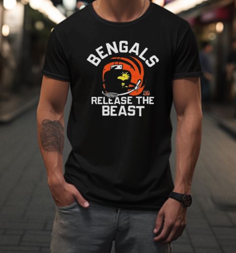 Peanuts X Cincinnati Bengals Release The Beast T-Shirt