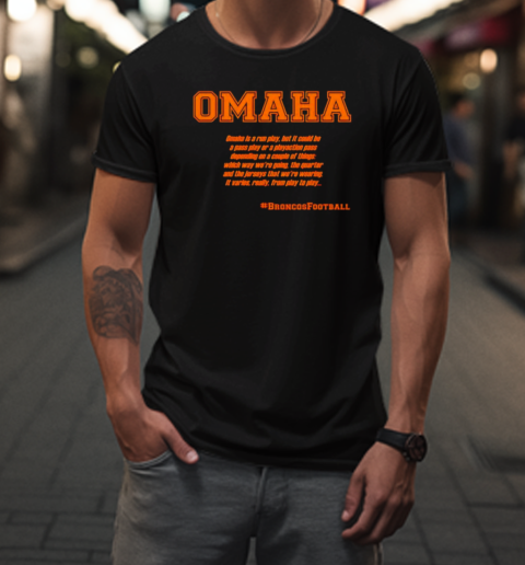 Peyton Manning Omaha Audible Definition T-Shirt