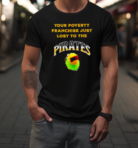 Pirates Baseball Funny Mascot Pittsburgh Fan 412 Steel City Yinzer Parrot T-Shirt