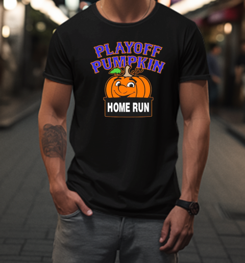 Playoff Pumpkin Home Run New York Mets T-Shirt