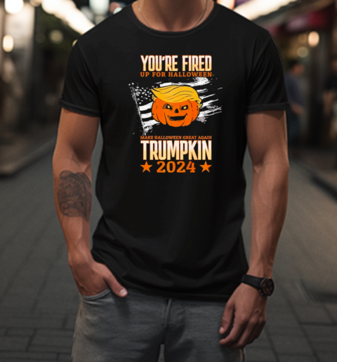 Trumpkin 2024 USA Halloween Youre Fired Pumpkin Premium T-Shirt